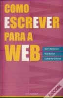 Capa do livro Como Escrever para a Web de Gerry McGovern, Rob Norton e Catherine O'Dowd, uma obra sobre técnicas de escrita eficaz para conteúdos online.
